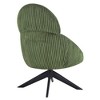 Corduroy Swivel Upholstered High Back Accent Chair with Pillow and Thick Cushion - 4 of 4