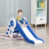 Qaba Folding Kids Slide, Activity Freestanding Climber for Ages 1-3 Years, Indoor and Outdoor Exercise Playset Toy Center, with Cartoon Astronaut Shape - 2 of 4