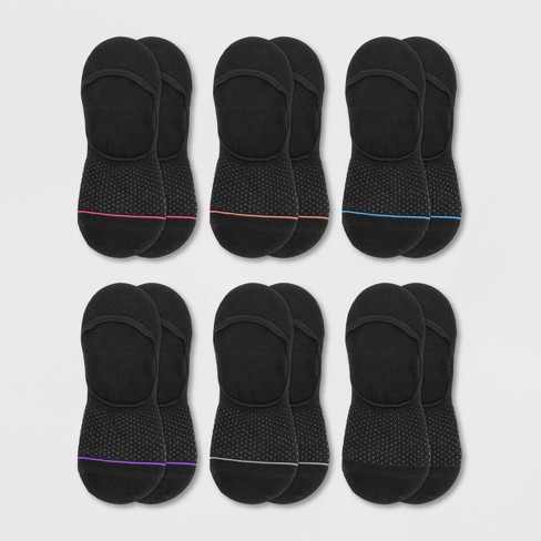 Fruit Of The Loom Women's Breathable Mesh Lightweight 6pk Liner Athletic  Socks - Black 4-10 : Target