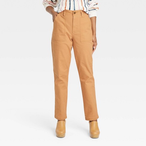 Women's Straight Leg Pants - Knox Rose™ Light Brown XS