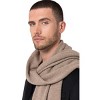 Style Republic Men's 100% Pure Cashmere Winter Scarf - Nougat - 2 of 2