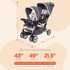 Baby Trend Sit N' Stand Multi-Use Easy Fold Travel Toddler and Baby Double Stroller with Safety Harness and Storage Basket - 2 of 4