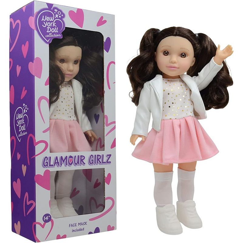 The New York Doll Collection 14 Inch Glamour Girlz Poseable Doll, 2 of 16