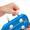 Hape Kid's Wooden 21" Blue Ukulele, Kids Musical Instrument Toy - 4 of 4