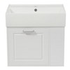Akoasm 21.8 in. W Sink Bathroom Vanity Cabinet with One Drawer, Adjustable Shelf and Toilet Paper Holder-White - 3 of 4