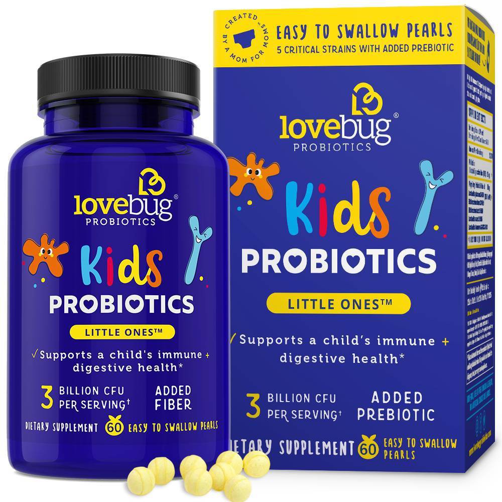 Photos - Vitamins & Minerals LoveBug Probiotics Kids' Probiotics Multi Strain Capsules - 60ct