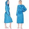 PAVILIA Women Robe with Hood, Fleece Plush Soft Long Hooded Robe, Fluffy Fuzzy Cozy Warm Bathrobe Shower Spa House - 2 of 4