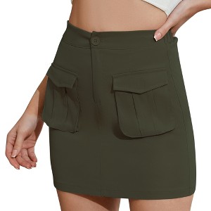 Clearlove Women's High Waist Basic Bodycon Workwear Short Mini Skirt - 1 of 4