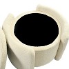 CAVINAS Rectangular Polyester Storage Ottoman Bench with Tufted Top,Upholstered Storage Ottoman,Storage Benches for Living Room,Bedroom - 4 of 4
