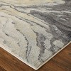 Bleecker Modern Watercolor Gray/Yellow/Ivory Area Rug - 3 of 4