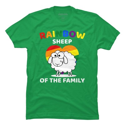Adult Design By Humans Rainbow Sheep of The Family Pride By T-Shirt