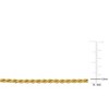 EVERLY JEWELRY | Yellow Plated Sterling Silver 2.3mm Diamond Cut Rope Chain Necklace, 18 inc - 2 of 4