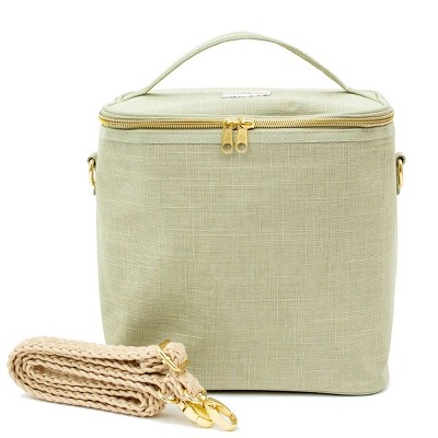 SoYoung Linen Sage Green Lunch Poche