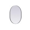 Elegant Lighting Metal Frame Oval Mirror 24x30 - 3 of 4