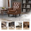 MOONMISS Wood Frame Armchair, Modern Accent Chair Lounge Chair with Sturdy Wood Legs for Living Room Bedroom - 4 of 4