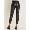 VENUS Womens Faux Leather Straight Pants - 4 of 4