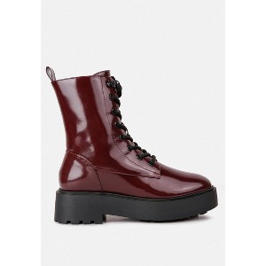 Molsh Faux Leather Ankle Biker Boots Women - 1 of 4