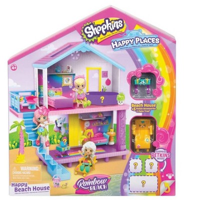 shopkins happy places rainbow beach house playset