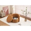 PAGED Teddy Fabric Swivel Accent Chair Modern Living Room Chairs with Back Cushion, Storage Chair for Living Room - 4 of 4