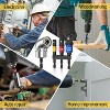 DOMETOUR 3-Piece 1/4 3/8 1/2" Socket WrenchImpact Socket Adapter Set Tools Extension Drill Adapter Bit Stocking Stuffers Christmas Cool Gadgets - 3 of 4