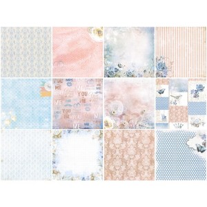 Wrapables 6x6 Decorative Single-Sided Scrapbook Paper for Arts & Crafts Projects, Scrapbooking, Card-Making - 1 of 4