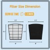 Nispira HP800 Replacement Filter for Hunter HP800 Multi-Room Large Console Air Purifier Series (2) True HEPA + (8) Activated Carbon Pre Filter - 2 of 4