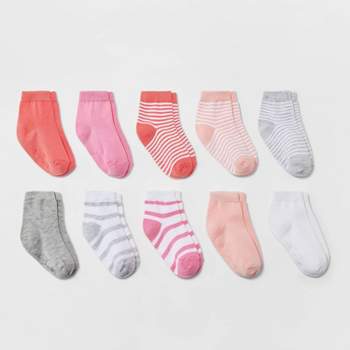 Toddler Girls' Striped Low Cut Socks - Cat & Jack™