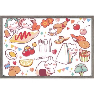 Trends International Mimi & Neko - Lunch Framed Wall Poster Prints - 1 of 4