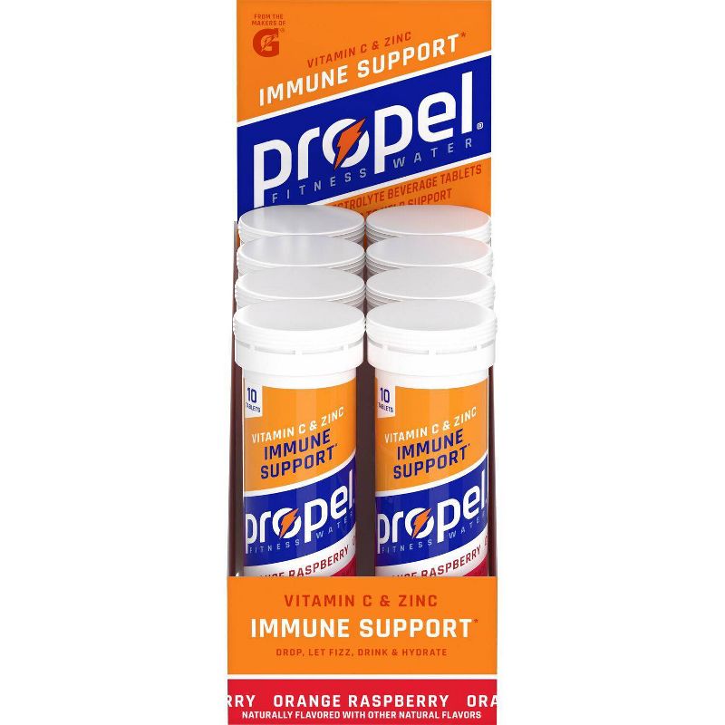 Propel Orange Raspberry Immune Support Tablets - 10ct, 2 of 5
