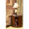 Kathy Ireland Garden Blossom 36 1/2" Tall Large Traditional French End Table Lamp Night Light Brown Bronze Finish Glass Single Living Room Bedroom - 3 of 4
