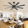 Airsurfer 65" Ceiling Fan with Light and Remote Control 8 Blades Ceiling Fan with 6-Speed Quiet DC Motor, Reversible Blades, Timer - 2 of 4