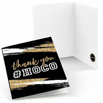 Big Dot of Happiness Hoco Dance - Homecoming Thank You Cards (8 Count)