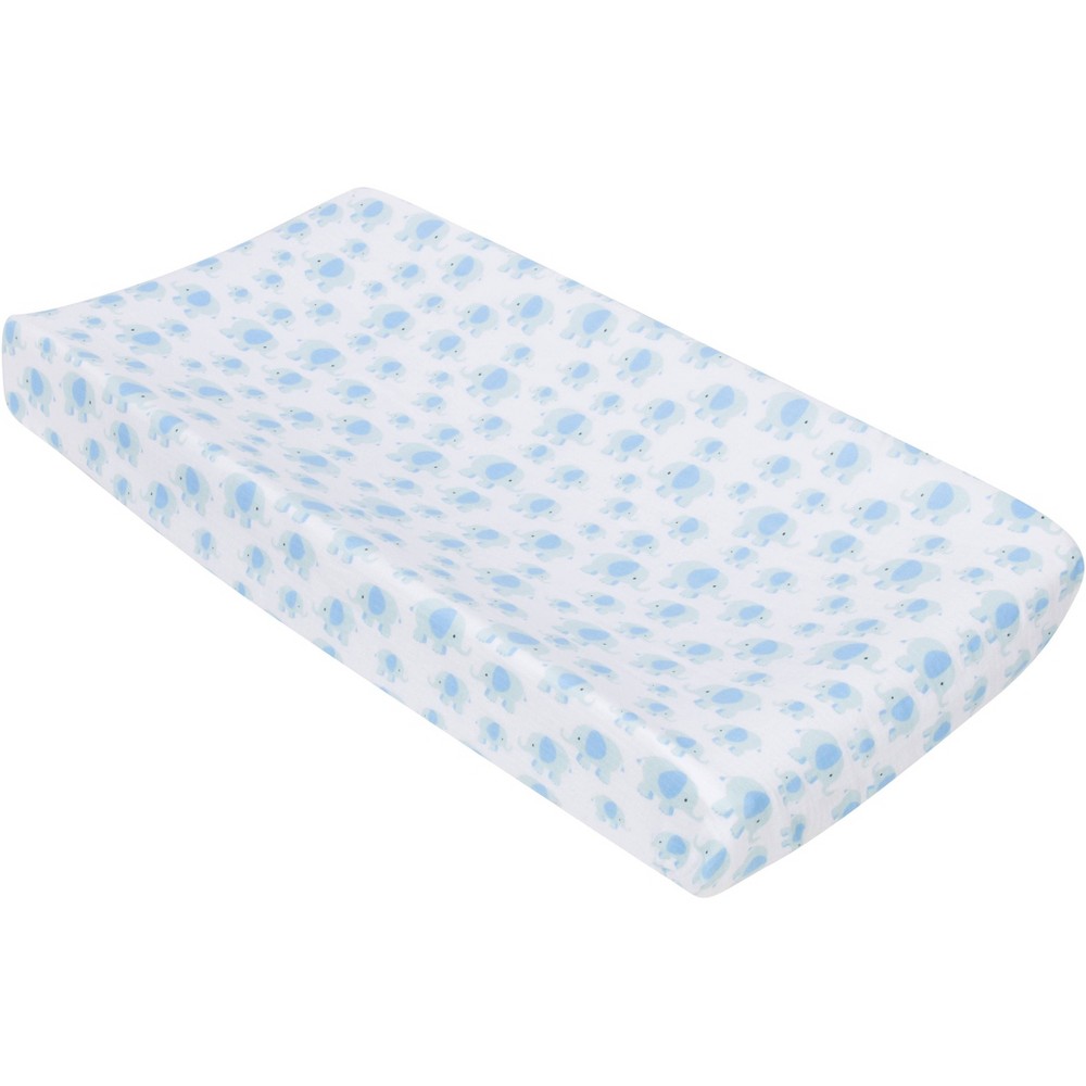 Photos - Baby Hygiene MiracleWare Muslin Changing Pad Cover - Elephant Blue