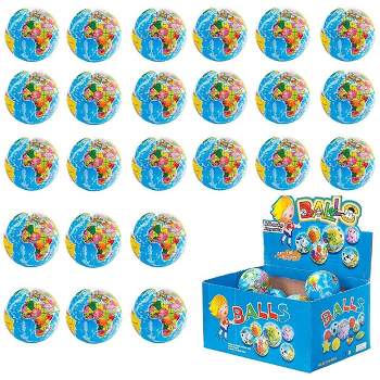 Insten 24 Pack Mini Planet Earth Soft Foam Stress Balls, Party Favors