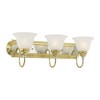 Livex Lighting Belmont 3 - Light Vanity in  Polished Brass - 3 of 4