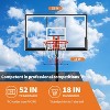 48/52" Adjustable Basketball Hoop, Height Adjustable Goal System with Shatterproof Backboard & Wheels, Portable Basketball Set for Driveway Backyard - 3 of 4