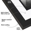 Americanflat Picture Frame with Decorative Inner Mat Accent with Shatter Resistant Glass - 3 of 4
