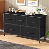 BestMassage 5/8/9-Drawer Fabric Dresser with Wood Top Versatile Storage Cabinet Organizer with Steel Frame - 2 of 4