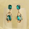 SOHI Women's Spiral Drop Earrings - 2 of 3