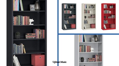 Silver 36"W x 18"D x 72"H Steel 5-Shelf Freestanding Unit