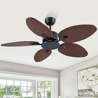 50 Inches Brown Ceiling Fan without Light