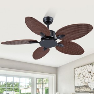 50 Inches Brown Ceiling Fan without Light - 1 of 4
