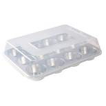 Nordic Ware Naturals 12 Cavity Muffin Pan with High-Domed Lid