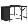 vidaXL Desk Black 55.5 in.x55.5 in.x29.5 in. Engineered Wood - 2 of 4