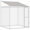 vidaXL Dog Cage 200 x 200 x 258 cm Steel and PE - 2 of 4