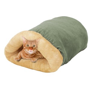 GOOPAWS 4 in 1 Self Warming Burrow Cat Bed Sleeping Cave - 1 of 4