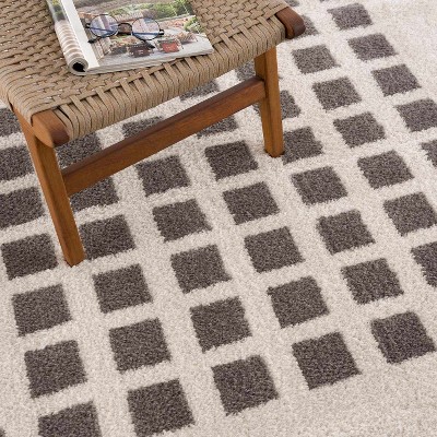 Hauteloom Baback Charcoal Washable Area Rug