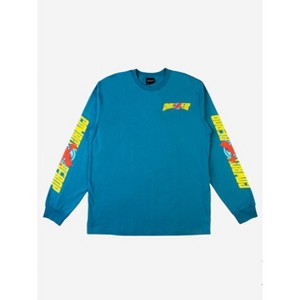 Cowboy Bebop Swordfish II Crew Neck Long Sleeve Blue Tee - 1 of 3