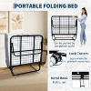 RONSHIN Folding Bed with 5" Memory Foam Mattress, Folded Bed on Wheels, Metal Frame for Guest Bedroom Office, Space Saving Roll Away Bed for Adults - 3 of 4