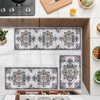 DOMETOUR Farmhouse Kitchen Rugs Set of 3 Washable Throw Rugs with Rubber Backing Non Slip Floor Mats Carpet for Kitchen, Laundry Room - 2 of 4